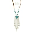 thumbnail image 1 of Mi Amore Tassel Necklace-Earring-Set Blue/Silver-Tone, 1 of 3