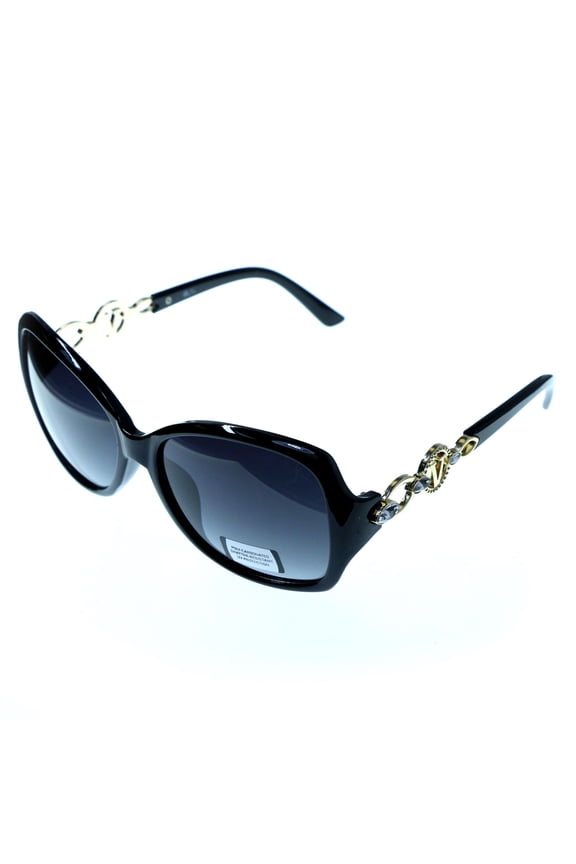 UV protection Shatter Resistant Poly carbonate Goggle-Sunglasses Black Frame & Black Lens