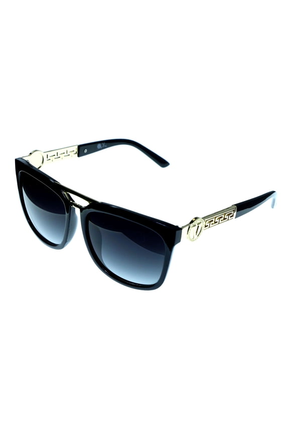 UV protection Shatter Resistant Poly carbonate Oversize-Sunglasses Black Frame & Black Lens
