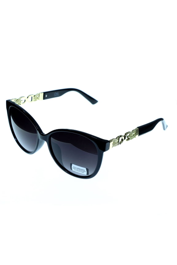 UV protection Shatter Resistant Poly carbonate Oversize-Sunglasses Black Frame & Black Lens