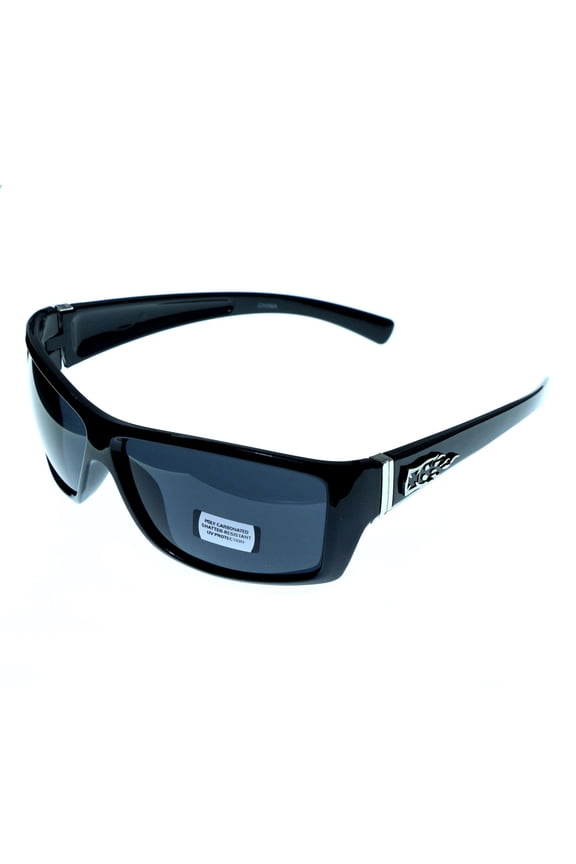 UV protection Shatter Resistant Poly carbonate Sport-Sunglasses Black Frame & Gray Lens