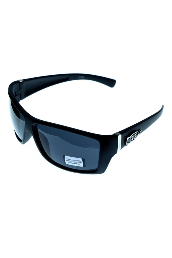 UV protection Shatter Resistant Poly carbonate Sport-Sunglasses Black Frame & Gray Lens