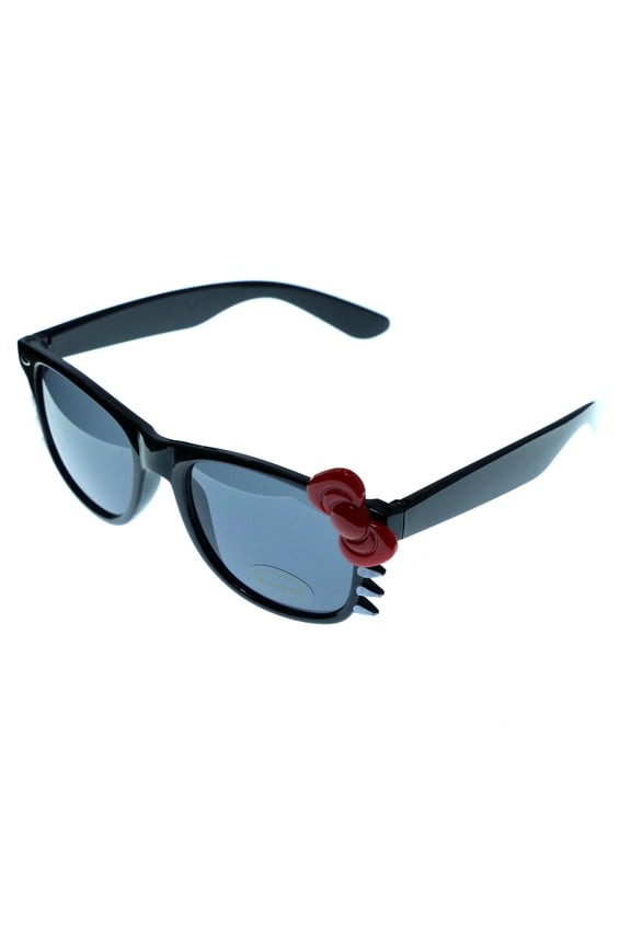 UV protection Shatter Resistant Poly carbonate Vintage Style Sunglasses Black Frame & Black Lens