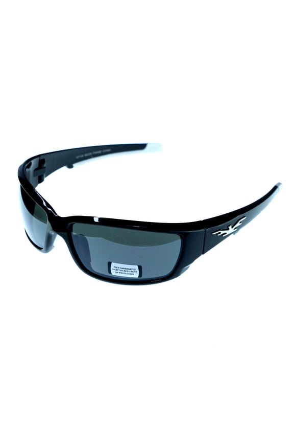 UV protection Shatter resistant Poly Carbonate Sport-Sunglasses Two-Tone & Black