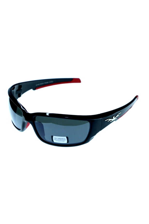 UV protection Shatter resistant Poly Carbonate Sport-Sunglasses Two-Tone & Black