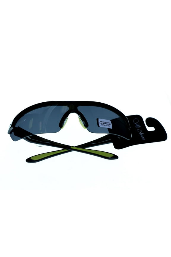 UV protection Shatter resistant Poly Carbonate Wrap-Sunglasses Two-Tone & Black