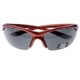 thumbnail image 1 of Mi Amore UV protection Shatter resistant Polycarbonate Semi-Rimless-Sunglasses Orange & Black, 1 of 2