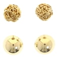 thumbnail image 1 of Mi Amore Wire-Wrapped Half-ball Multiple-Earring-Set Gold-Tone, 1 of 2