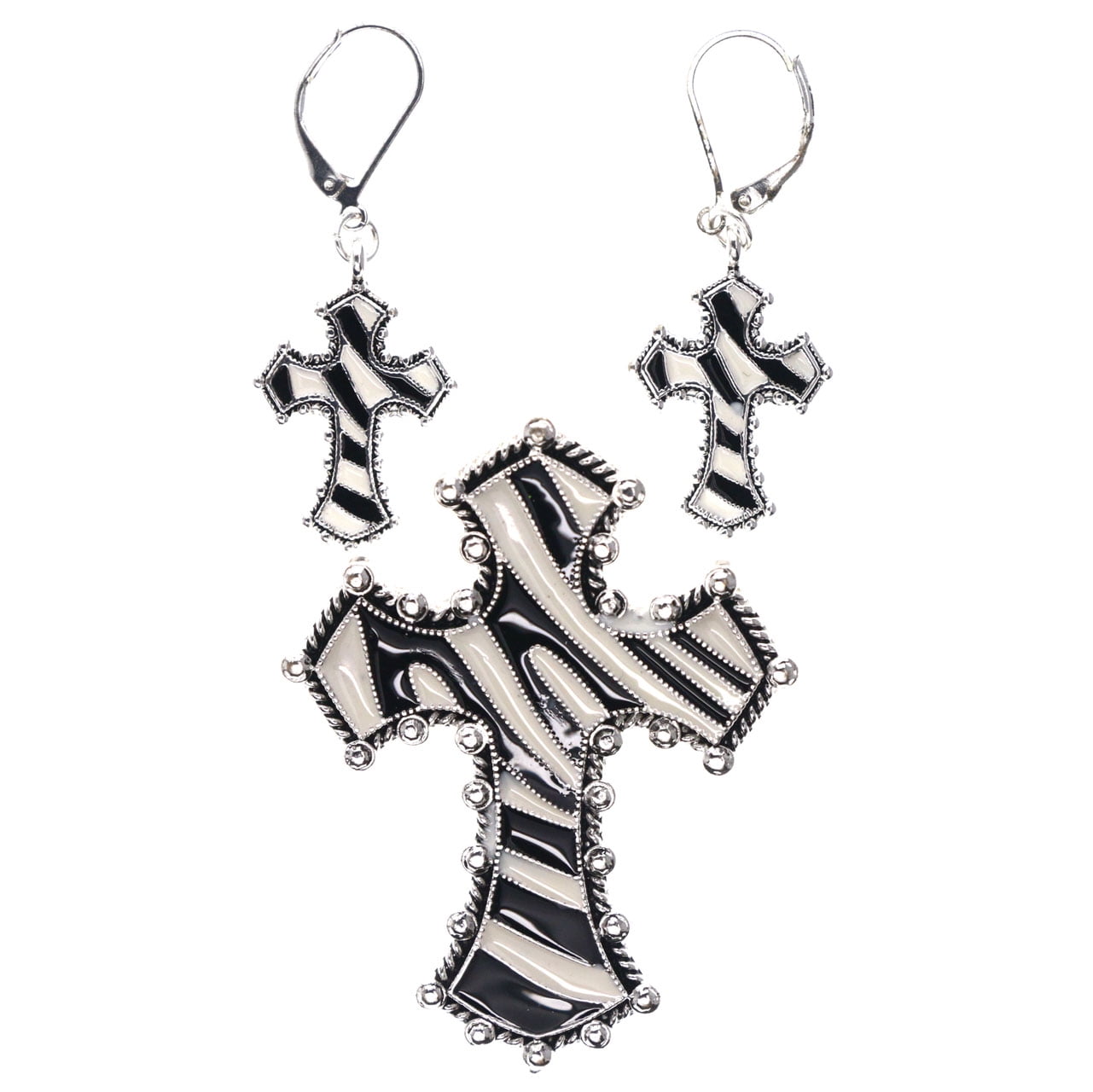ami♡*°　1001 Mi-Amore-Zebra-Print-Cross-