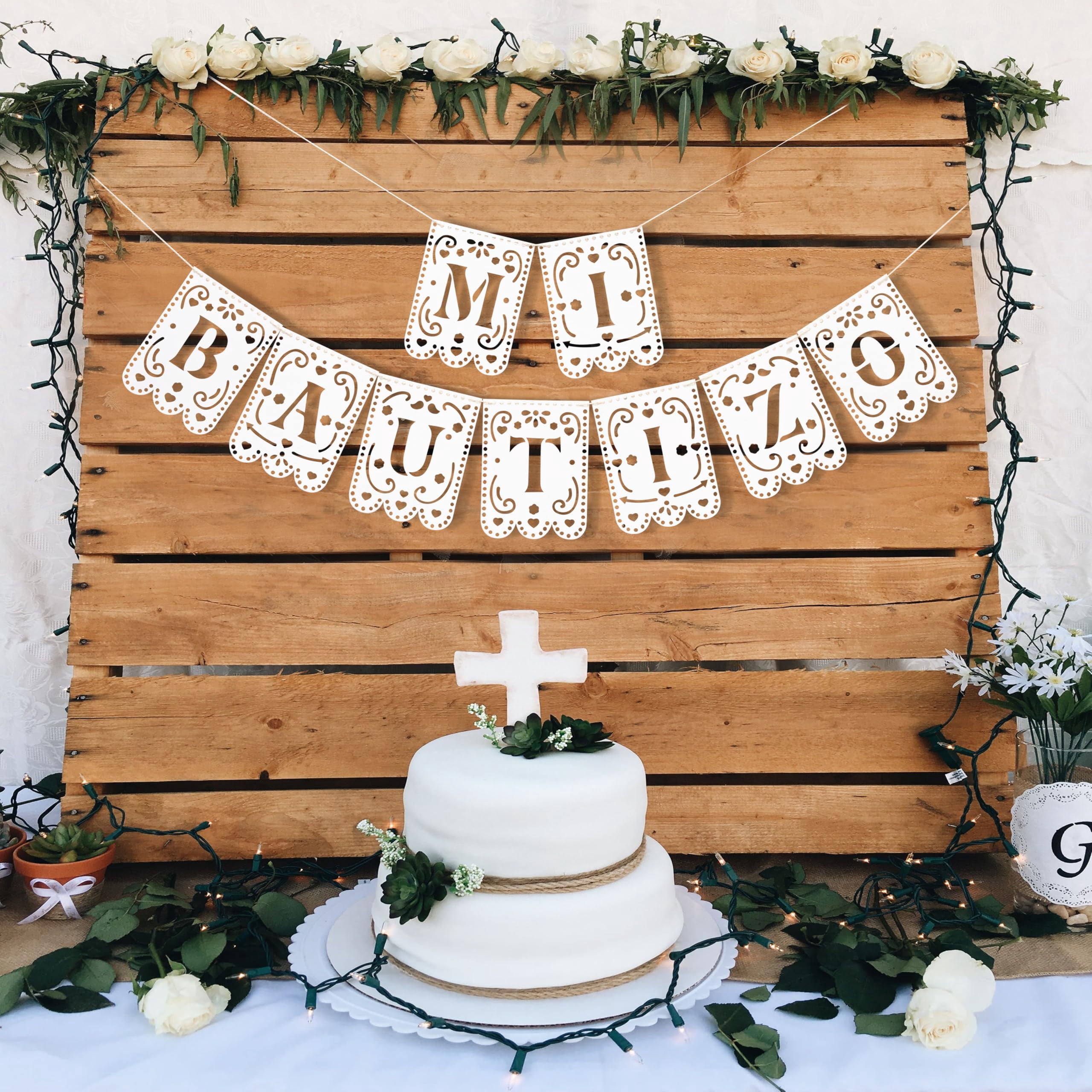 Mi Bautizo Banner - IFF17 God Bless Communion Party Decorations,First ...