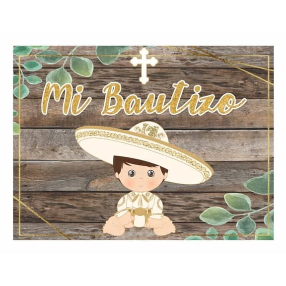 Mi Bautizo Edible Icing Image Cake Topper, by TNCT
