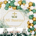 thumbnail image 1 of Mi Bautizo Party Decorations with Mi Bautizo Backdrop and Sage Green White Balloon Garland Kit Baptism Christening Party Decorations First Communion Decorations for Boys Girls First Holy Communion, 1 of 6