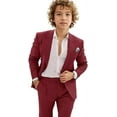 thumbnail image 1 of Boys Linen Suit for Wedding 2 PC Kids Linen Suit for Summer Boys Formal Suit Ring Bearer Outfit, 1 of 6