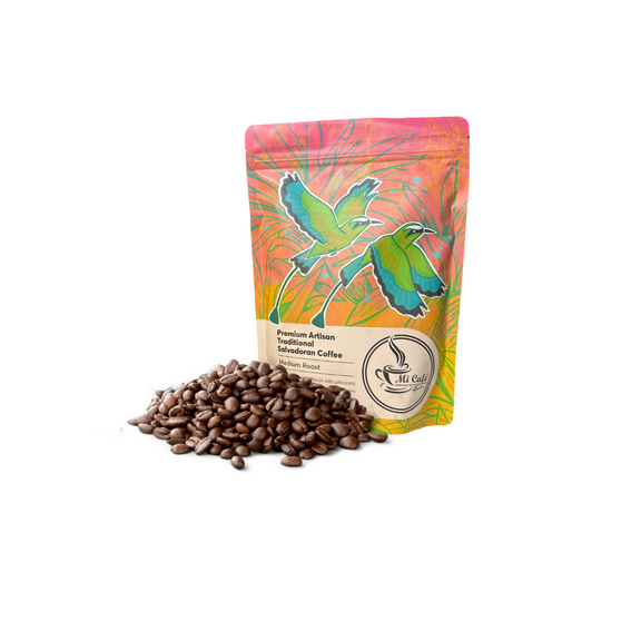 Mi Caf - Premium Artisan Traditional Salvadoran Coffee - Whole Bean - 12 oz.