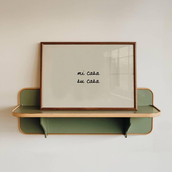 Mi Casa Su Casa Hand-drawn Typography Trendy Decorative Design Accent Display Wall Art