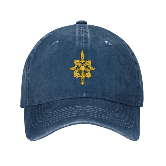 Mi Corps Insignia Unisex Adult Washed Denim Cotton Sport Outdoor Baseball Cap Adjustable Cowboy Baseball Hat
