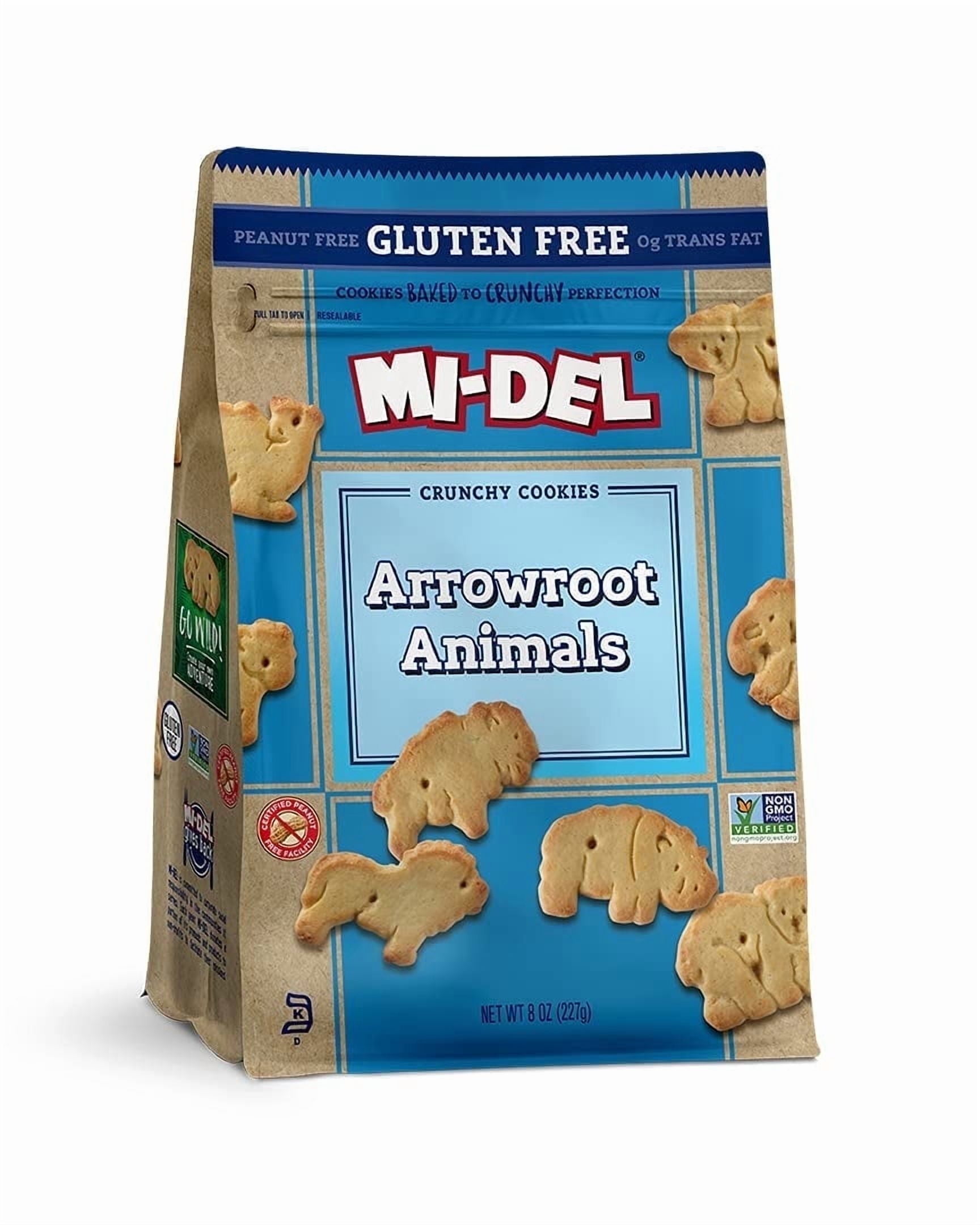 Mi-Del Arrowroot Animal Cookies Gluten Free - 8 oz Pack of 2
