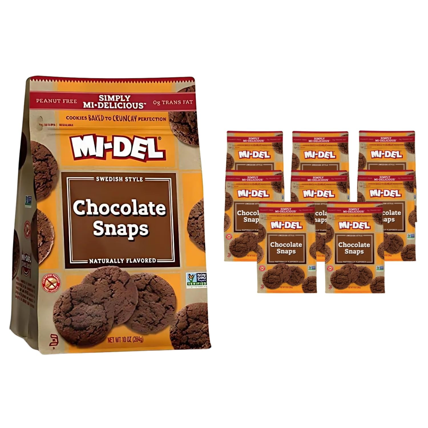 MiDel Chocolate Snaps Cookies MSF2 Crunchy Chocolate Cookies Non