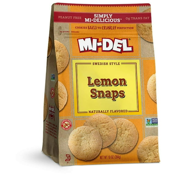 Mi-Del Swedish Style Cookies Lemon Snaps - 10 oz