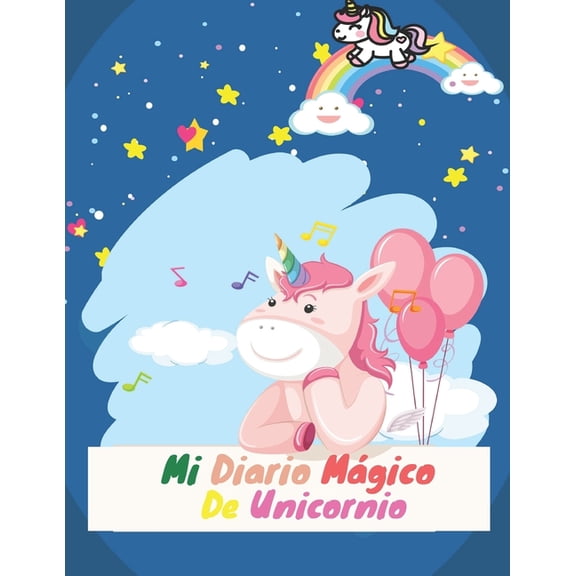 Mi Diario Mgico De Unicornio: libro para colorear unicornio para nios de 4 a 8 aos dibujo divertido para colorear, (Paperback)