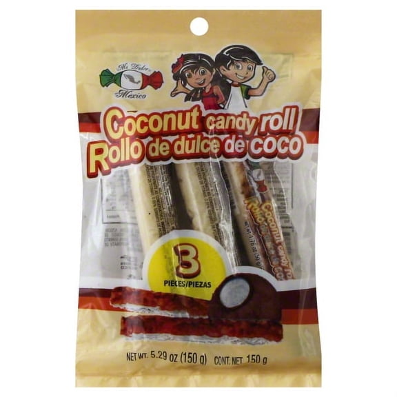 Mi Dulce Mexico Coconut Candy Roll, 3 ea