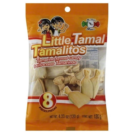 Mi Dulce Mexico Soft Sugar Candy Tamarind flavor TAMALITOS, 8 ea