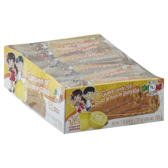 Mi Dulce Mexico Sugar soft Guava Candy Roll, 12 ea