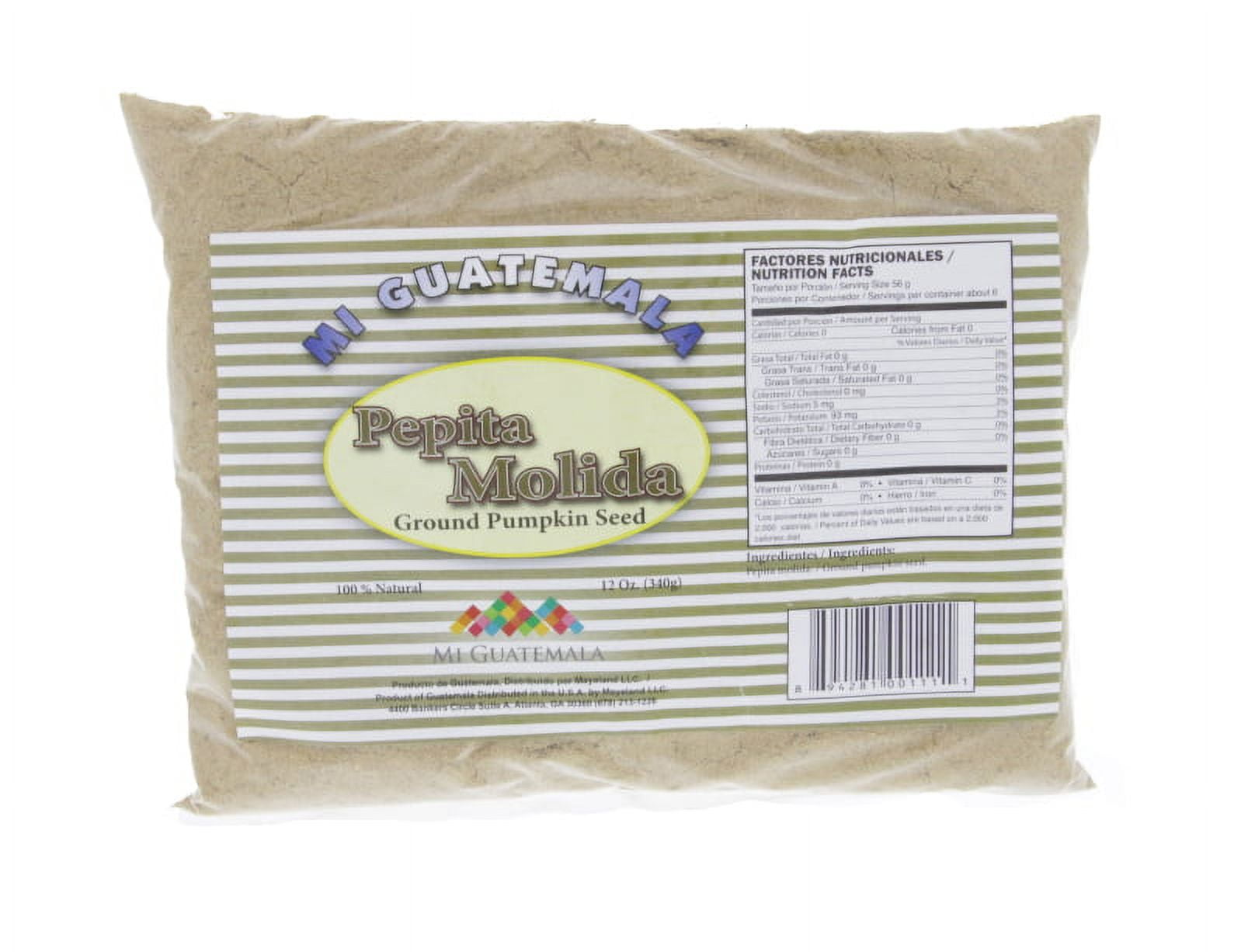 Mi Guatemala Ground Pumpkin Seeds 12oz - Pepita Molida (Pack of 18)