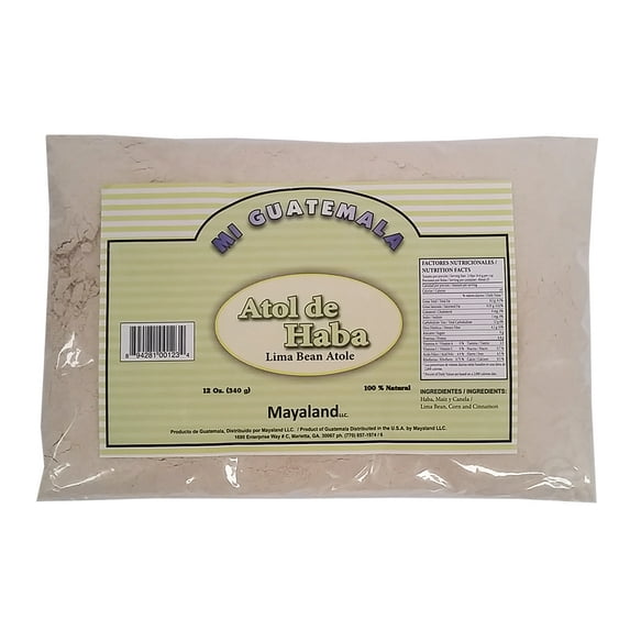 Mi Guatemala Lima Bean Atole 12 oz - Atol de Haba
