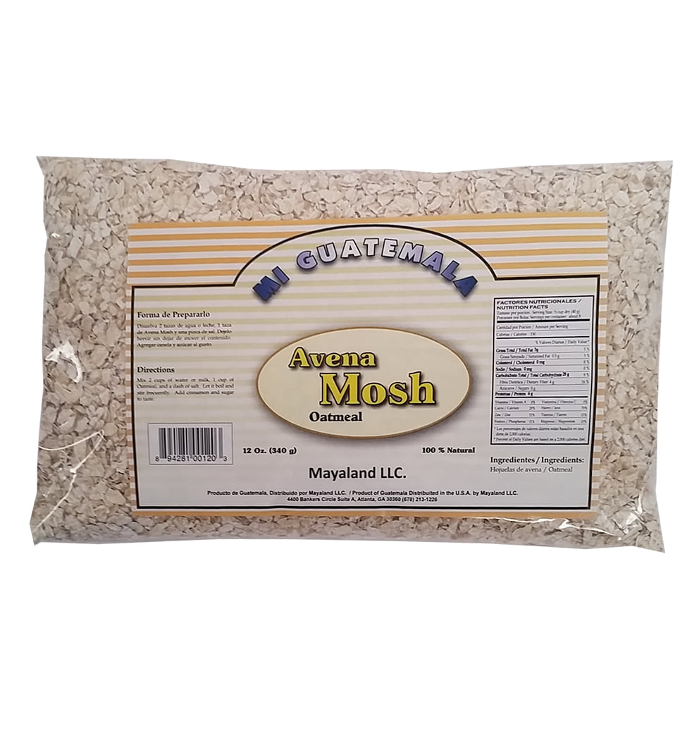 Mi Guatemala Oatmeal 12 oz - Avena en Hojuelas (Pack of 6)