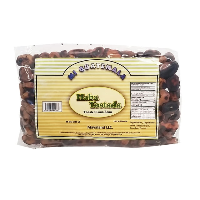 Mi Guatemala Toasted Lima Bean 12 oz - Haba Tostada (Pack of 18)
