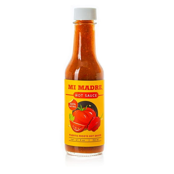 Mi Madre Pique Puerto Rico Hot Sauce, Gluten-Free, 5 oz Bottle