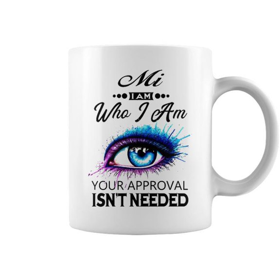 Mi Name Gift Mi I Am Who I Am Accent Mug