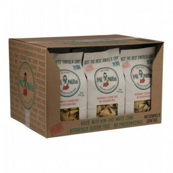 Mi Nina 2205110 12 oz Chipotle & Lime Tortilla Chips - Pack of 9