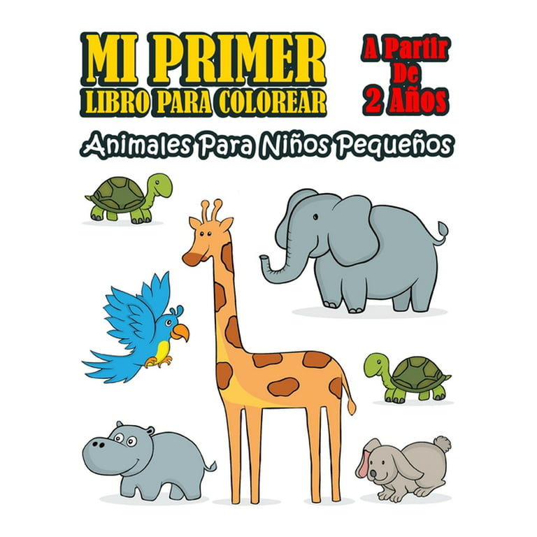 Mi primer libro para colorear ANIMALES — A partir de 2 años — Libro de  dibujar para niños y niñas con 50 motivos de animales, libro para  garabatear