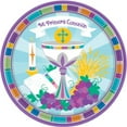 thumbnail image 1 of Amscan 591451 Comunion Dinner Plate, 10 1/2", Multicolor, 1 of 1
