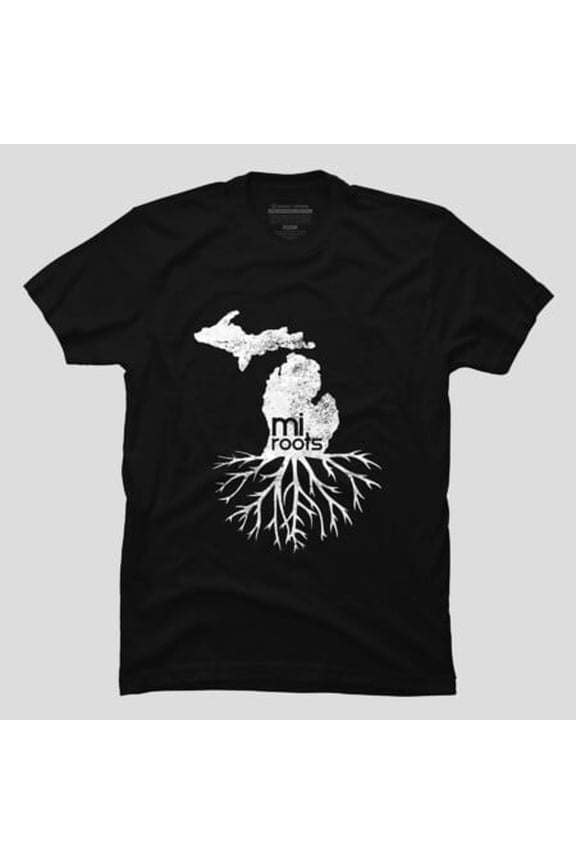 Mi Roots Michigan Map Native Michigander, H15456 Unisex T-Shirt, Up to 5XL Available