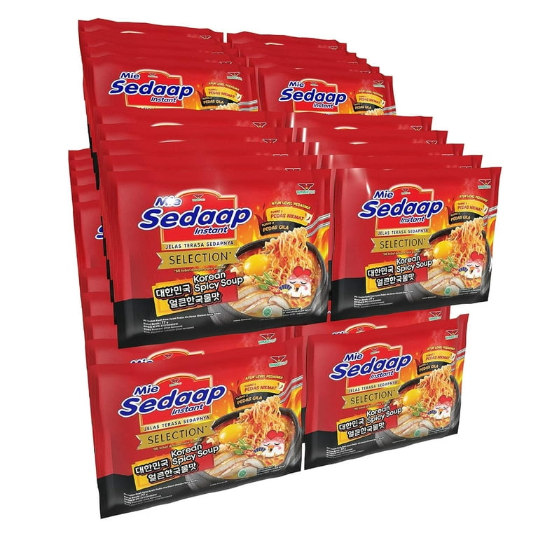 mie sedaap 40 点セットミックス Mi Sedaap - Korean Style Spicy Chicken Flavored (Soup Packet (Pack