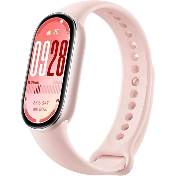 Mi Smart Watc Band 10, 5A Waterproof Fitness Step Tracker Sports Digital Smart Watc ealt Band for Men Women, 1.72" AMOLED Display, 150+ Sports Modes 24/7 Sleep Monitor (Mystic Rose)