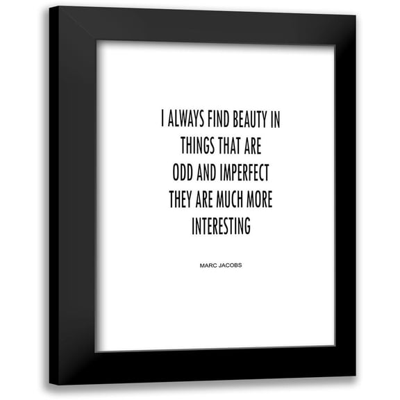 Mi, Suki 11x14 Black Modern Framed Museum Art Print Titled - Odd and Imperfect