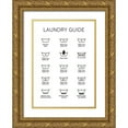 thumbnail image 1 of Mi, Suki 11x14 Gold Ornate Wood Framed with Double Matting Museum Art Print Titled - Laundry Guide, 1 of 4