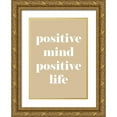 thumbnail image 1 of Mi, Suki 11x14 Gold Ornate Wood Framed with Double Matting Museum Art Print Titled - Positive Mind, 1 of 4