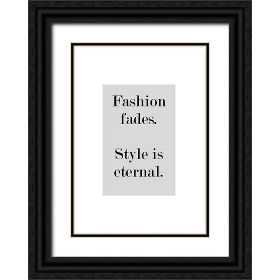 Mi, Suki 14x18 Black Ornate Wood Framed with Double Matting Museum Art Print Titled - Fashion Fades