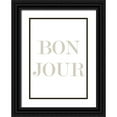 thumbnail image 1 of Mi, Suki 24x32 Black Ornate Wood Framed with Double Matting Museum Art Print Titled - Bon Jour, 1 of 4