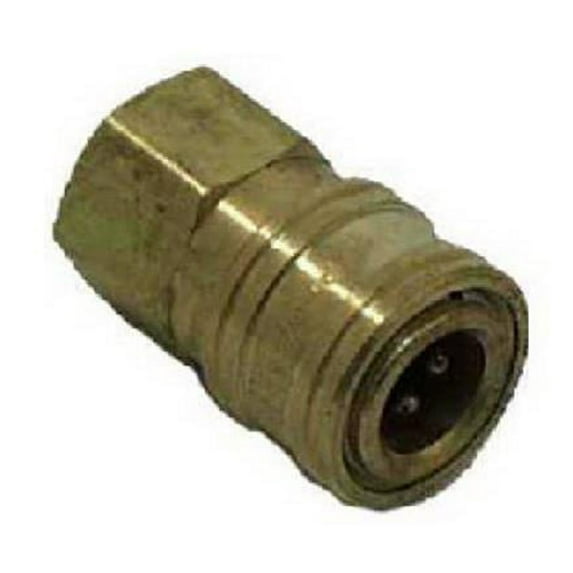 Mi-T-M AW-0017-0001 Adapter, 1/4 x 1/4 in Connection, Quick Connect Socket x FNPT, Brass