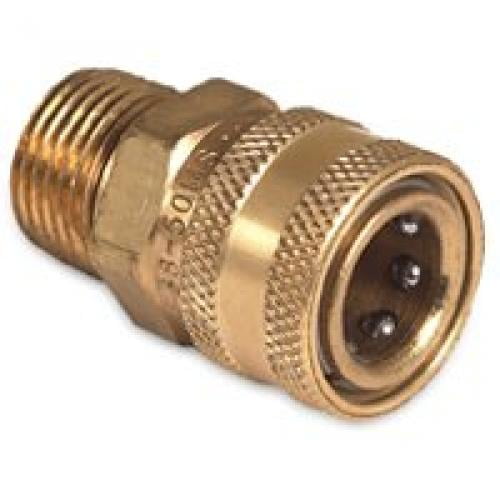 MI T M CORP Pressure Washer Quick Connect Socket, Brass, 1/2 MNPT x 3/8-In. AW-0017-0029