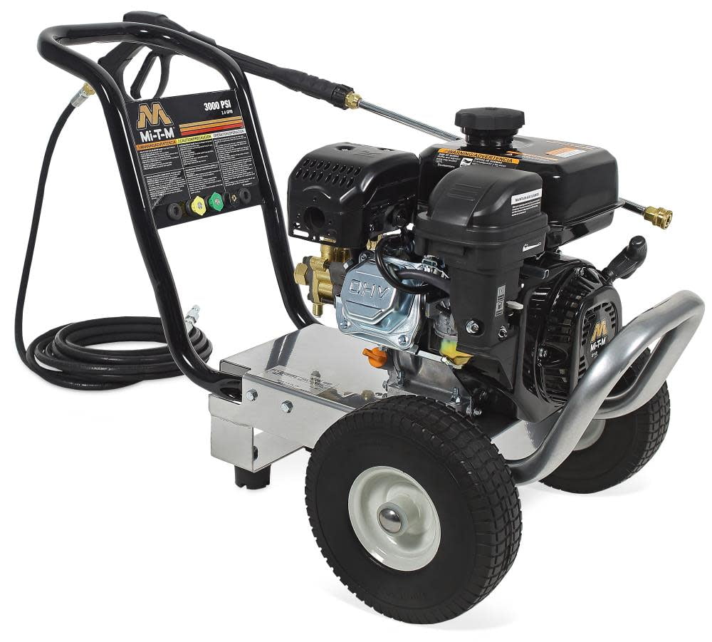 Mi-T-M Pressure Washer 3000 PSI at 23 GPM 212cc 4-Cycle OHV Gas Powered Cold Water Pressure Washer
