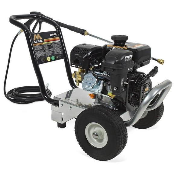 Mi-T-M Pressure Washer 3000 PSI at 23 GPM 212cc 4-Cycle OHV Gas Powered Cold Water Pressure Washer