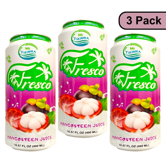Mi Tierra Natural Juices Mangosteen Juice, 16.57oz Bottle (3 Pack)