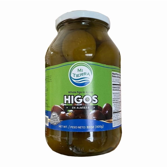 Mi Tierra Whole Figs in Syrup, Higos En Almibar, 32oz Jar